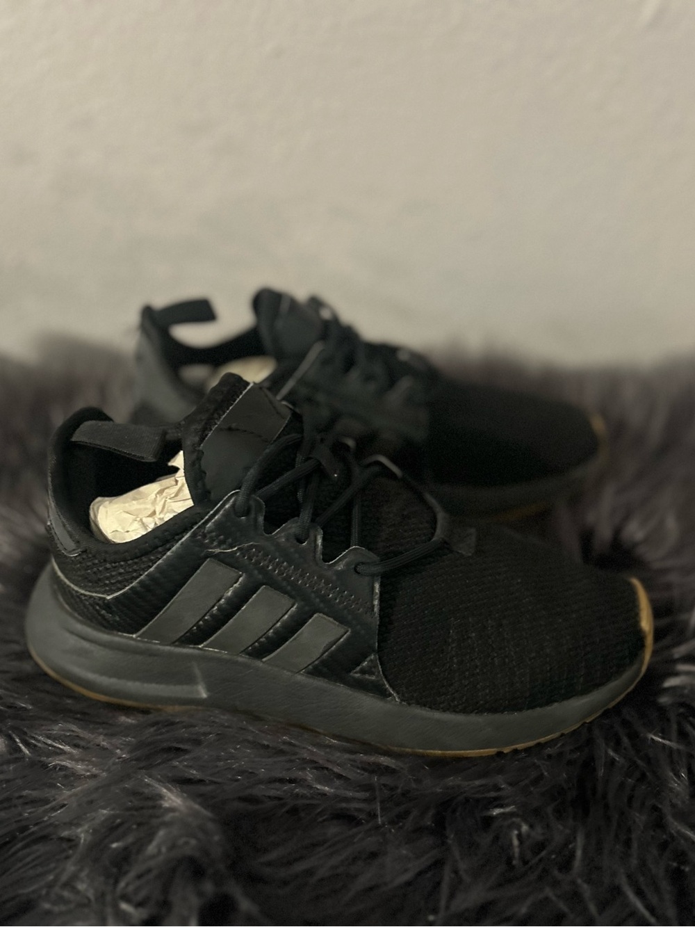 Adidas X_PLR Black Gum Basketball Sneakers
 Black Sneakers Size 4 - Picture 4 of 8